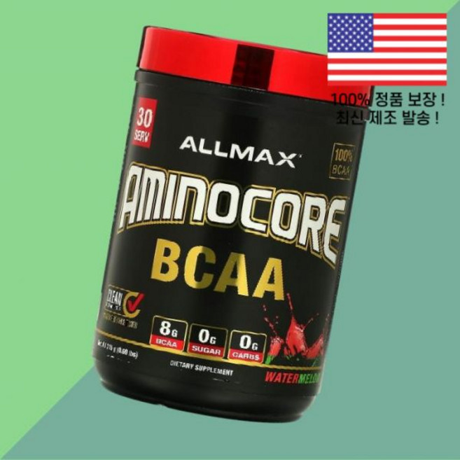 올맥스 아미노코어 BCAA 아미노산 BACC 수박 워터멜론 0.76파운드 345g AMINOCORE Watermelon 0.76lbs