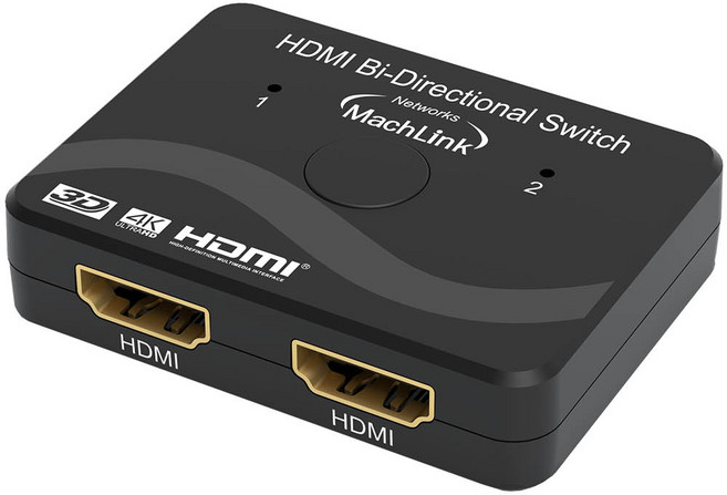 마하링크 HDMI 2.0 양방향 선택기 2포트 4K 60Hz 스위치 ML-HW4K21, 1개