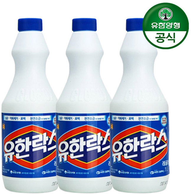 유한락스 레귤러, 1L, 3개
