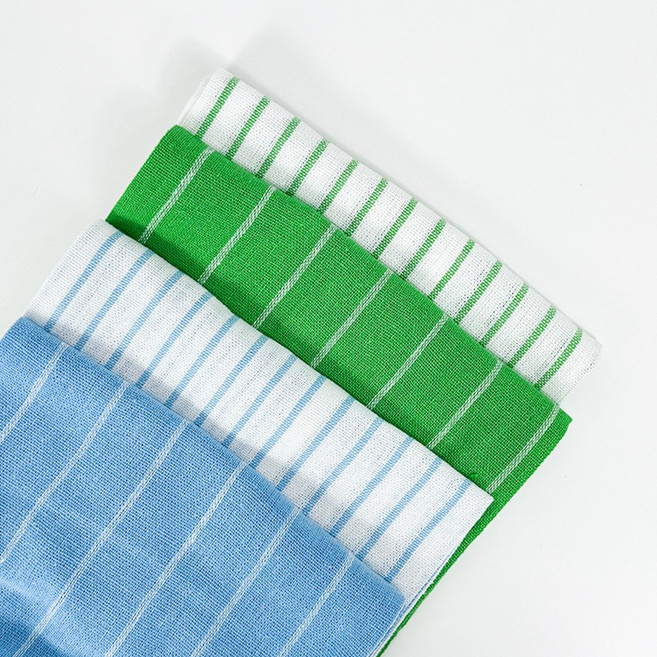 이케아 린니그 주방면행주 4P 세트, 멀티컬러