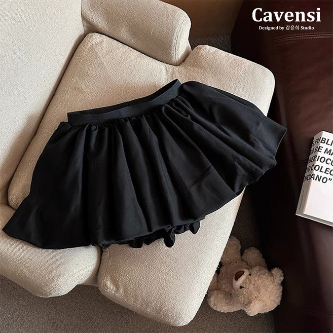 Cavensi 蛋糕裙 芭蕾風半身裙 A字裙 蓬蓬短裙
