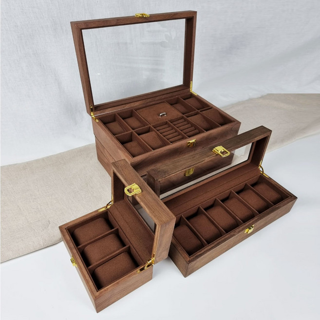 시계보관함 원목거치대 3구 6구 8구 와치와인더 손목시계 케이스 워치스트랩 보석함