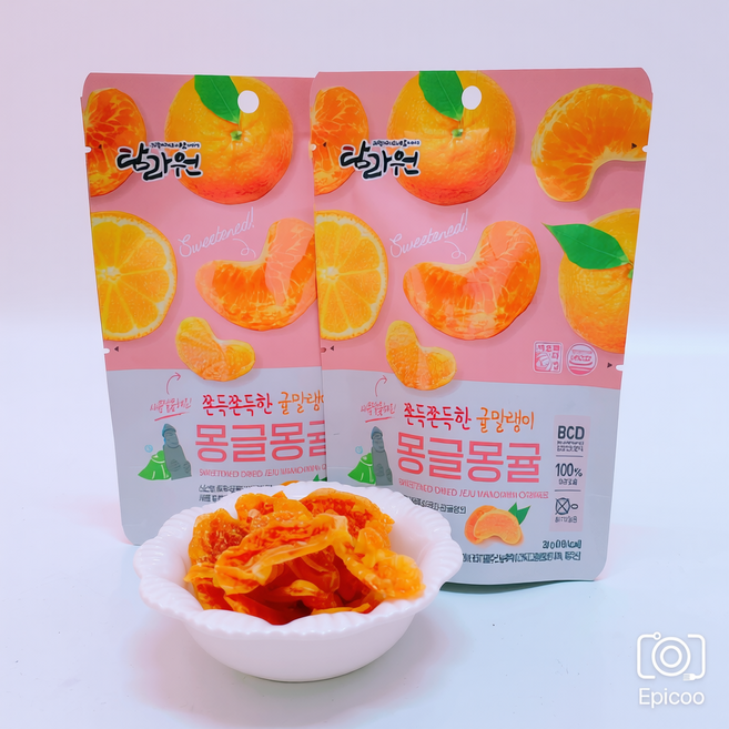 제주 몽글몽귤 감귤칩 쫀득쫀득 귤말랭이 제주도선물(30g), 1개, 30g