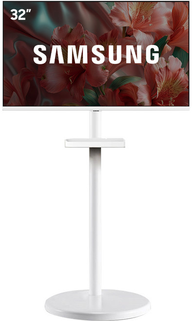 삼성 삼탠바이미 화이트에디션 M5 스마트TV 32인치 IPTV 이동식TV 패키지, 모니터(화이트) + 스탠드(화이트), 고객직접설치, 스탠드형, 80.1cm