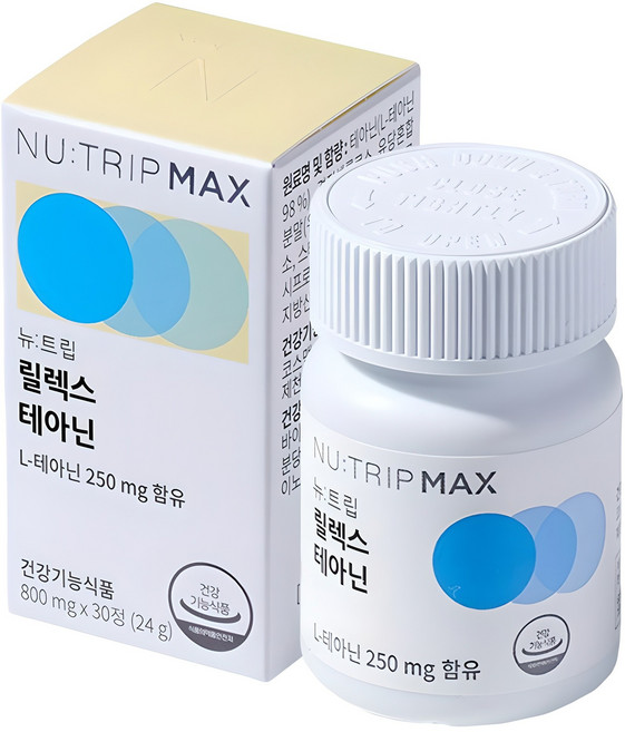 뉴트립 릴렉스 테아닌 800 mg, 30정, 1개