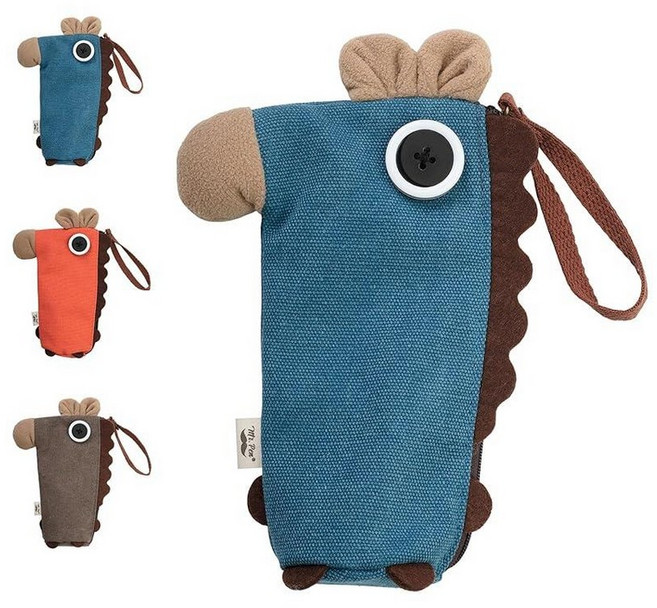 Mr. Pen - 스탠딩 필통 동물 블루 당나귀 아동용 여아 및 남아용 귀여운 펜 케이스 파우치 123484 6120408512