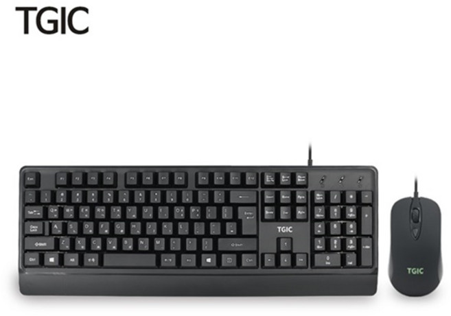 TGIC TGC-MK4000 유선 키보드 마우스 세트 (USB), 1개, 선택하세요