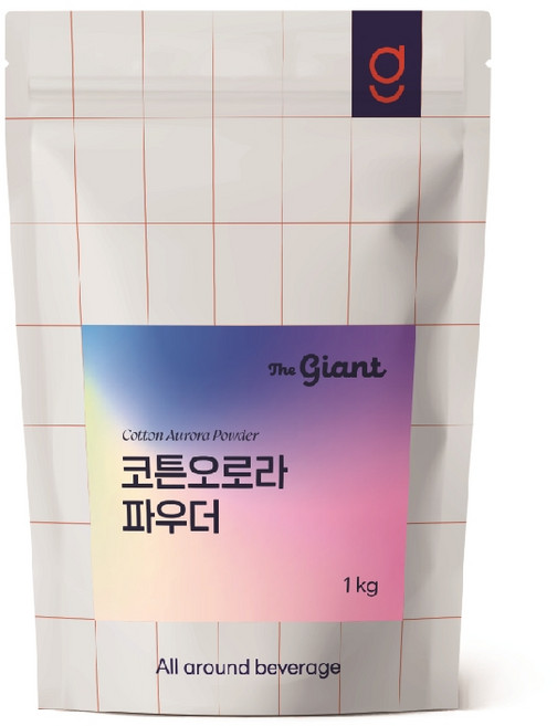 자이언트 코튼오로라 파우더 1kg 레인보우, 1개