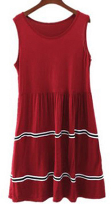 베러댓걸 캉캉단가라 민소매 원피스