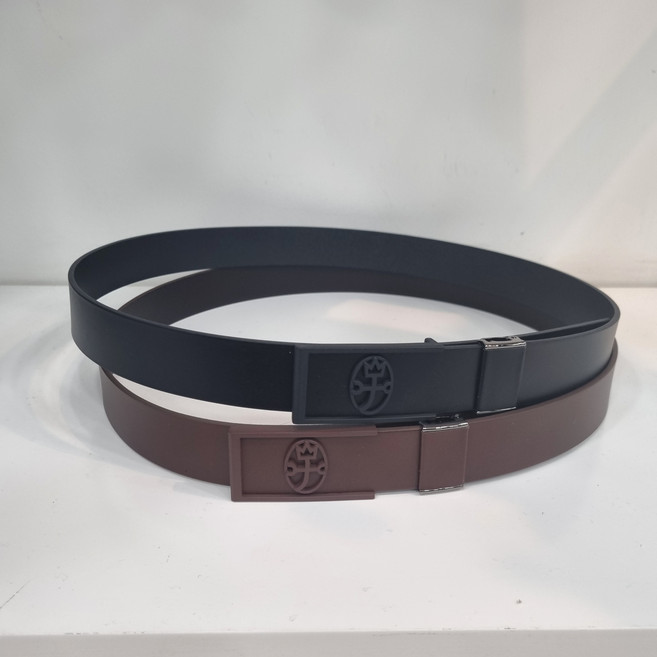 까스텔바작 남성골프 사계절 소가죽 벨트EMGT202, 버건디