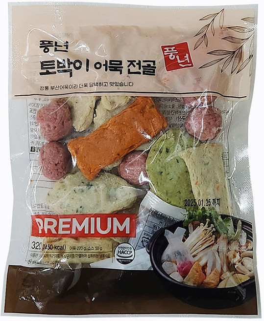 풍년 오뎅전골320g/토박이오뎅탕/모듬오뎅(소스포함)/모듬어묵/오뎅탕/어묵탕, 2개, 320g