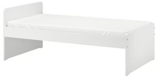 이케아 SLAKT 슬렉트 침대프레임+갈빗살 화이트 90x200cm 592.277.56