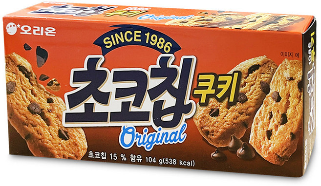 오리온 초코칩 쿠키, 104g, 1개