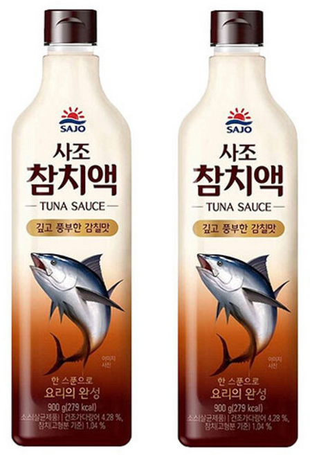 사조대림 해표 참치액, 2개, 900ml