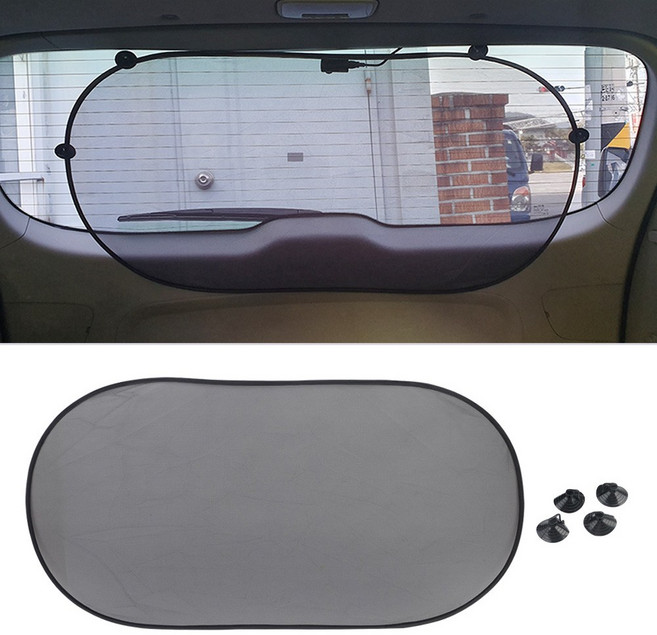 자동차 뒷창햇빛가리개 50x100cm 차량뒷유리가리개 차량용뒷창햇빛가리개, 블랙, 1개