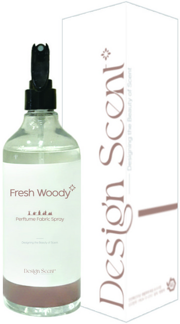 디자인센트 섬유탈취제 프레쉬우디 스프레이 퍼퓸 패브릭 스프레이 섬유향수 패브릭 정전기방지, 1개, 500ml
