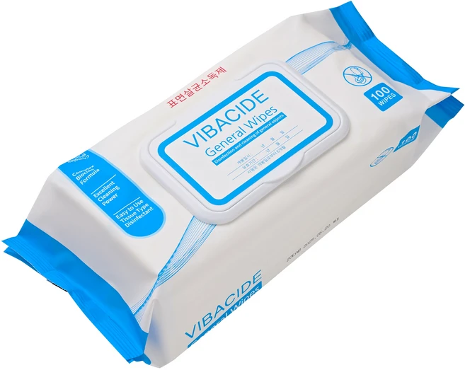 200매_병원용 소독티슈 비바사이드 Vibacide General Wipes 환경소독티슈, 1개, 100매입 - 쿠팡