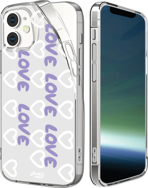 핫티몰 하트범벅 홀로그램 휴대폰 케이스