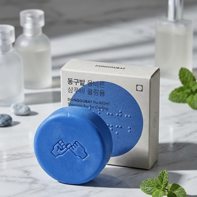 동구밭 올바른 샴푸바 쿨링용, 120g, 4개