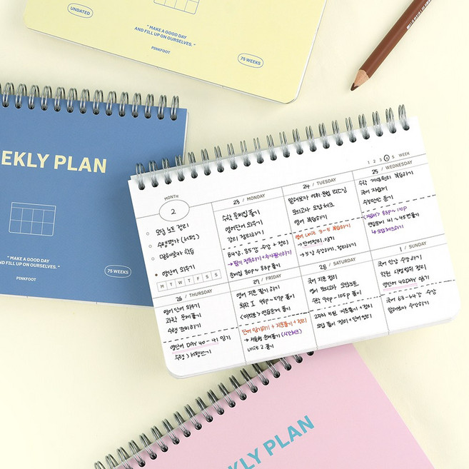 스탠다드 위클리 플래너 4종 1세트, 1개
