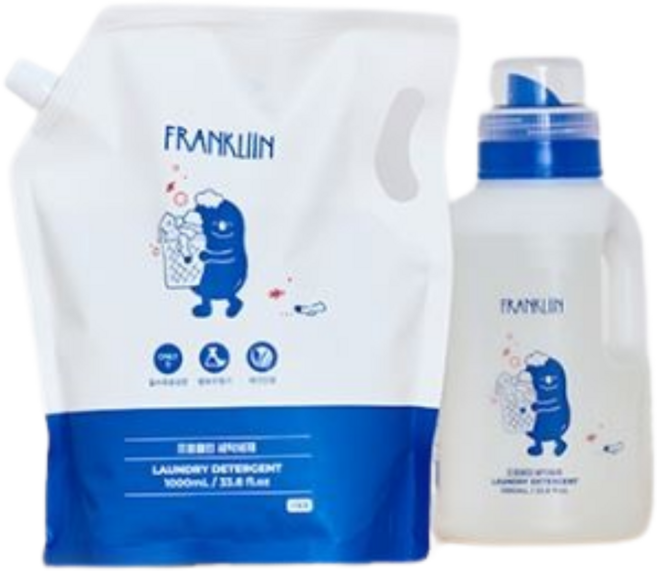 FRANKLIIN 유아용 세탁세제 리필, 1L, 1개