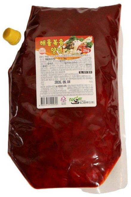 뉴그린 해물볶음양념2kg 1개, 2kg