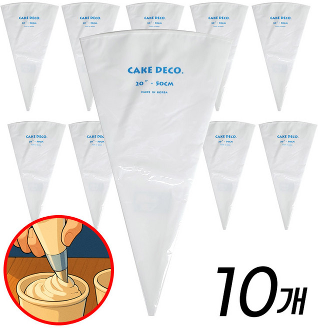 달곰베이킹 천짤주머니, 천짤주머니-20인치, 10개