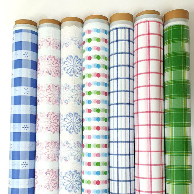 pvc 방수 테이블보 폭120cm 길이25m 1롤 주연상사 비닐 식탁보, 비닐식탁보, 1개, 120cm*25m, 라인 녹색(922)