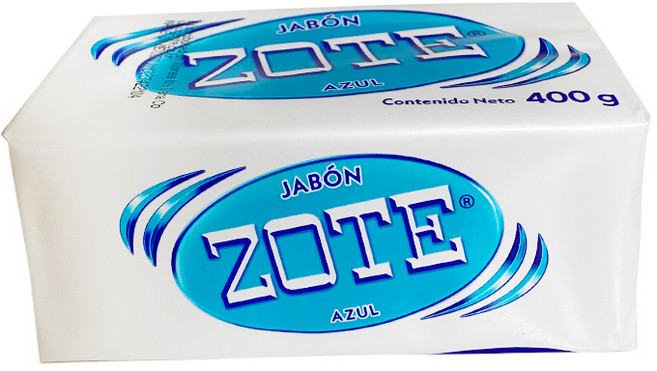 토탈하우스 ZOTE비누 (블루) 4개세트 조트비누 멕시코비누 천연비누 만능비누 ZOTE 세탁비누 빨래비누 멕시코만능비누, 400g, 8개