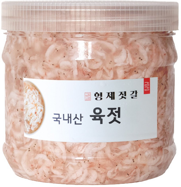강경형제젓갈 국산 육젓 햇육젓 새우젓육젓, 500g, 1개