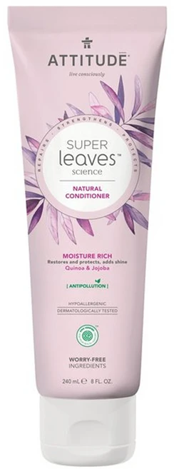 Attitude 애티튜드 수퍼 리브즈 모이스처 리치 헤어 컨디셔너 린스 240ml, 1개 - 쿠팡