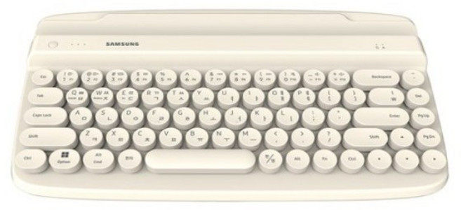 삼성전자 무선 블루투스 레트로 키보드, 베이지, SK-M1300, 제조사축