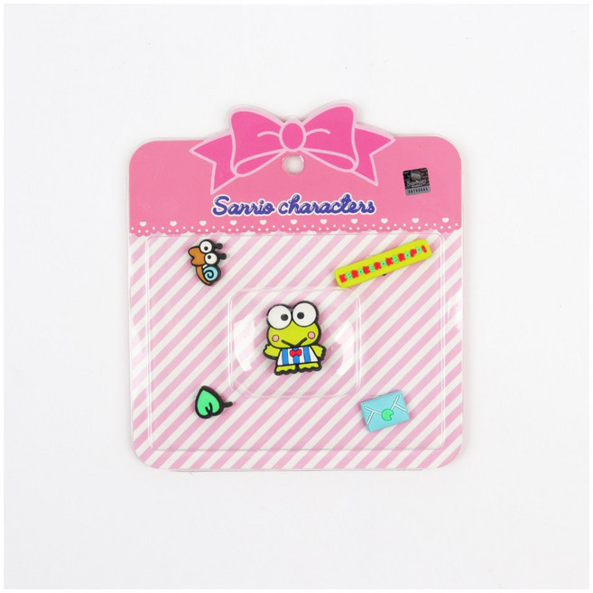 산리오 캐릭터즈 2D 후르츠 아이콘 신발에 꽂는 귀여운 악세사리 실내화 샌달 파츠 참세트