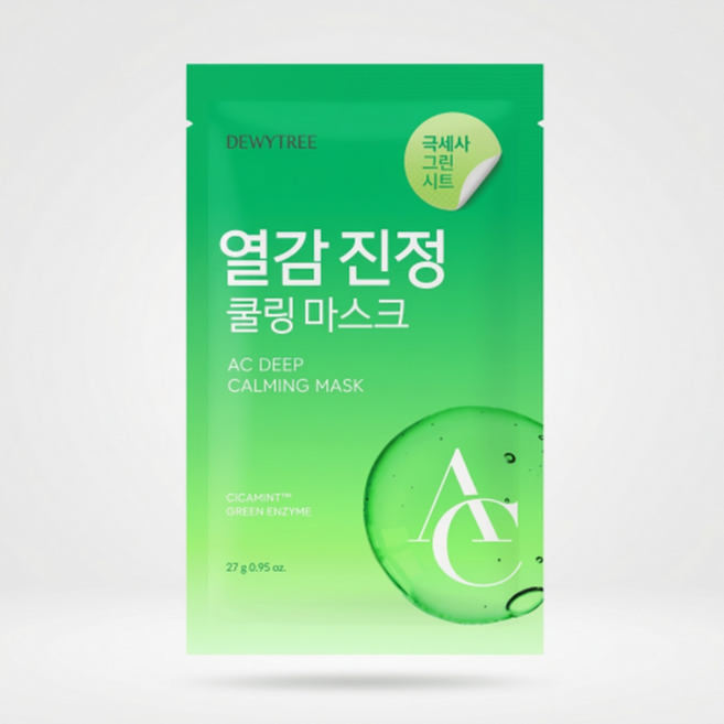 듀이트리 AC 딥 진정 마스크_AC 딥 열감 진정 마스크 1P, 1개입, 1개