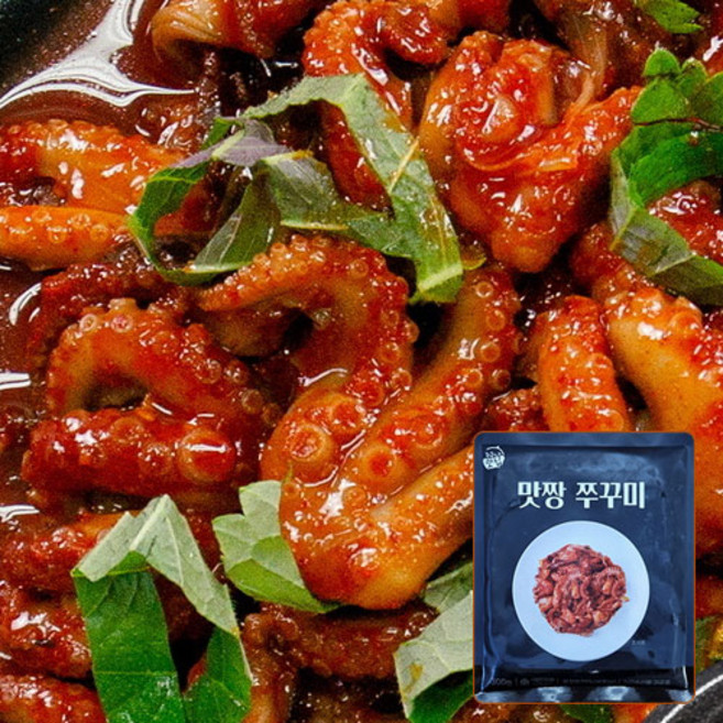 맛짱 쭈꾸미 300g 불향 가득 매콤한 냉동 양념 주꾸미 볶음, [특가] 맞짱 쭈꾸미 300g+300g, 1개