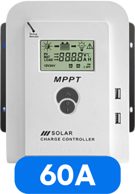 테크볼트 고효율 태양광패널 MPPT 컨트롤러 배터리 충전 솔라, 1개, 60A