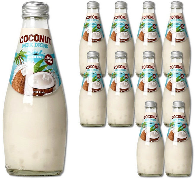 코코온 저당 코코넛밀크 드링크, 12개, 290ml