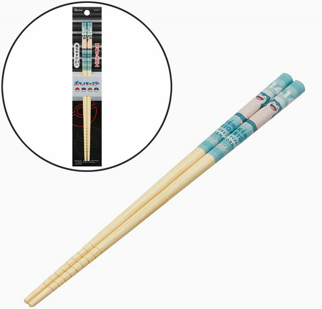 포켓몬스터 잠만보 캐릭터 나무젓가락 어린이 학생 아동 젓가락 2027, 1개