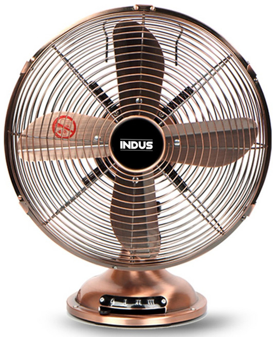 한빛 12인치 클래식 메탈 선풍기 IN-M3012 사무실, 상세 참조, 황동,골드