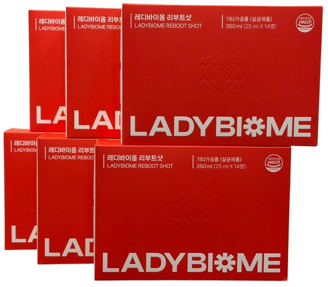 레디바이옴 리부트샷 6박스(84병) 앰플 중앙미생물연구소 다이어트 보조제, 84개, 25ml