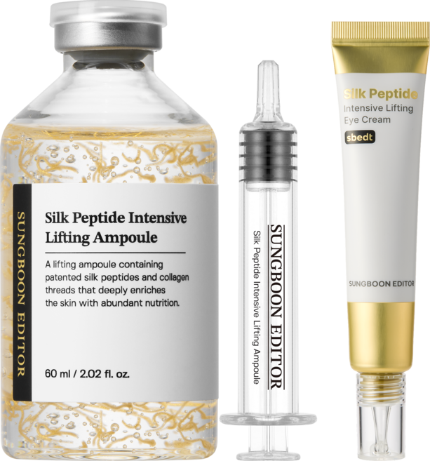성분에디터 녹는실 리프팅 실크 펩타이드 앰플 60ml + 녹는실 골드 아이크림 30ml 세트, 1세트