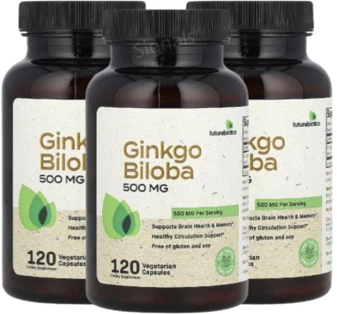 퓨처바이오틱스 징코 징코빌로바 은행나무잎 500mg 120정 3개 GinkgoBiloba - 쿠팡