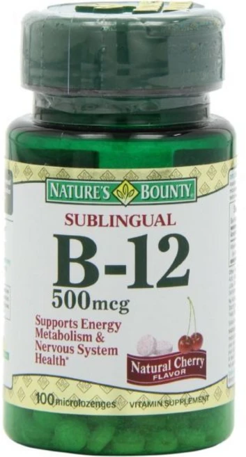 네이처스 바운티 비타민 B-12 500 mcg 100개(3팩), Cherry, 100정 - 쿠팡
