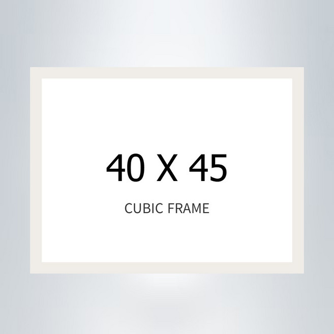 꿈꾸는세상 보석십자수 40x45cm 패브릭 액자, 슬림 우드화이트, 1개, 플라스틱