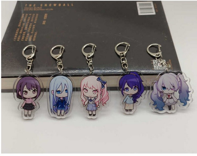 5종풀세트 프세카 25시 나이트코드에서 아크릴키링 키홀더 니고 미쿠 아이난데스 카나데 마후유 에나 아키야마 미즈키 시노노메 프로세카 아사히나 굿즈 키홀더 아크릴 키링, 5CM, 5종풀세트 아크릴 키링, 1개