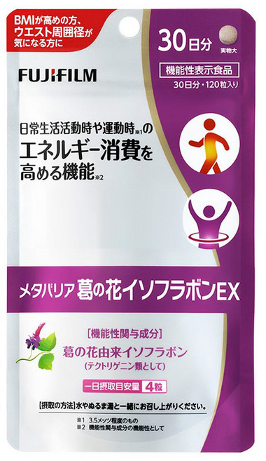 FUJIFILM 富士 葛花異黃酮EX錠, 1包, 120錠