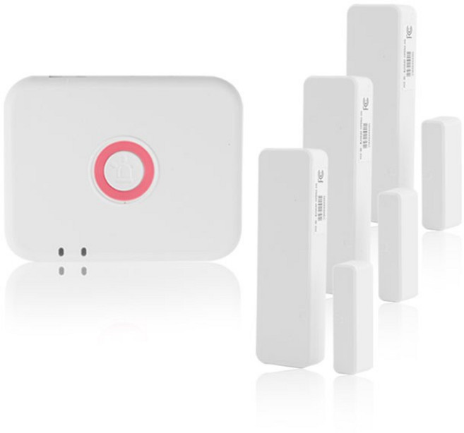 레이홈 열림감지기 3개 +허브 도어센서 무인경비 문열림센서 창문안전장치, 열림감지기3개+스마트허브