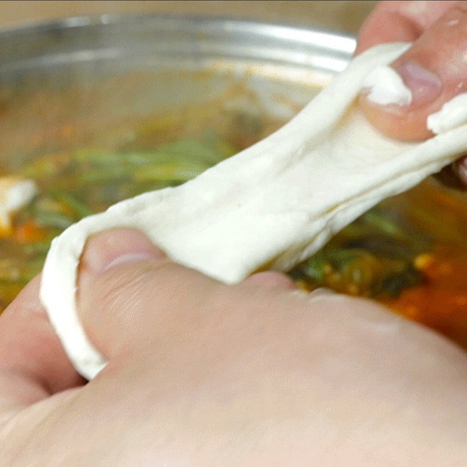 차원이 다른 쫀득 손수제비 반죽 사리 쟁여탬 혼밥, 1개, 1kg