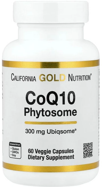 California Gold Nutrition CoQ10 Phytosome 300mg 베지 캡슐 60정 SPN-02432, 1개 - 쿠팡