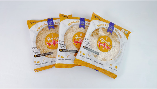 [누룽지] 100% 국내산쌀 가마솥에 두번구워 만든 누룽지, 5개, 150g